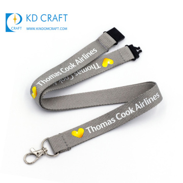 High quality custom durable neck strap heat transfer printing polyester lanyard for glasses